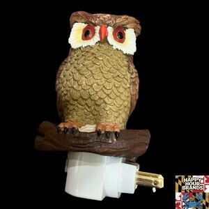 Ceramic Owl Night Light Wall Plug